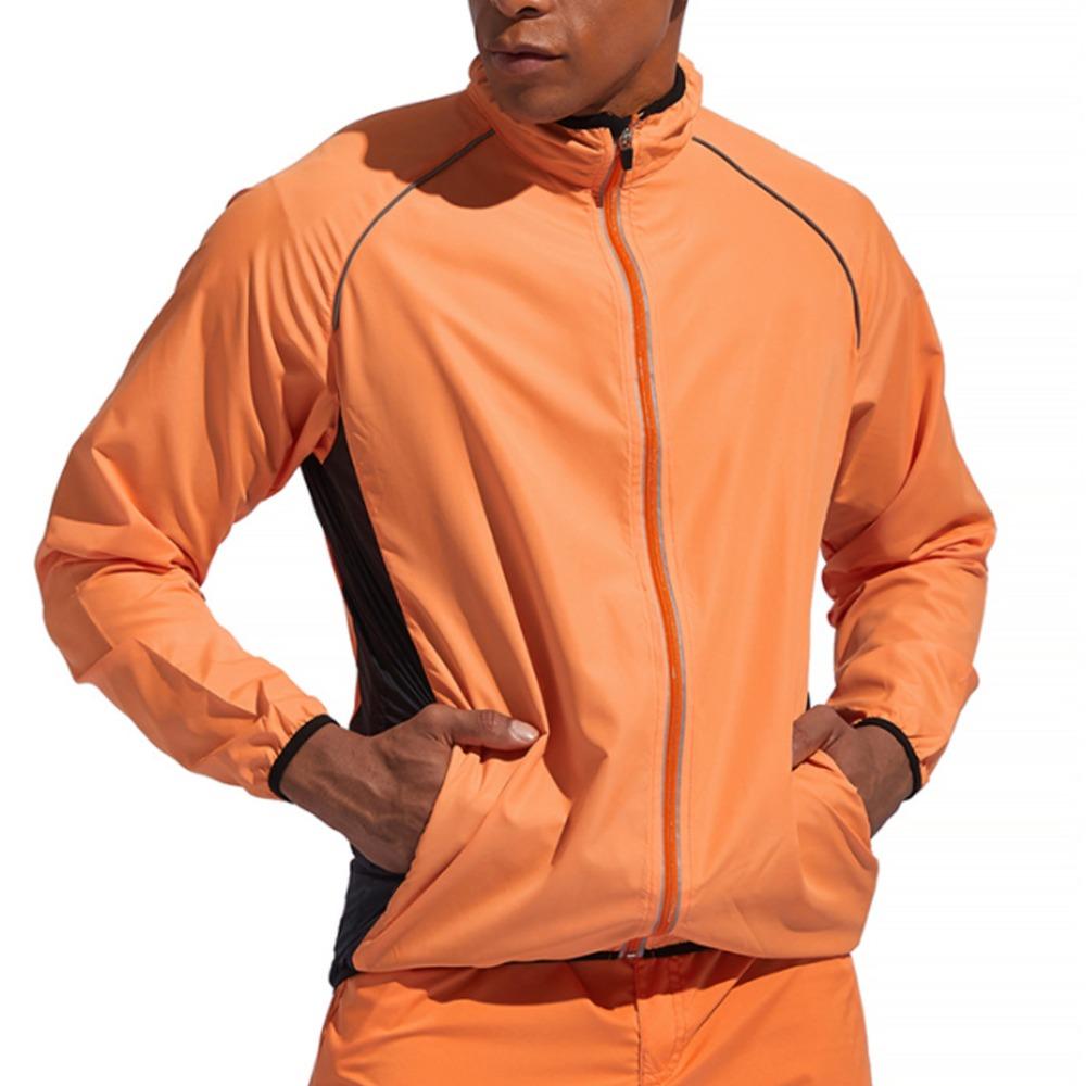 Polyester Men Cycling Jacket Orange Off Road Motorcycle Cycling Jacket  Off Road Motorcycle Riding
