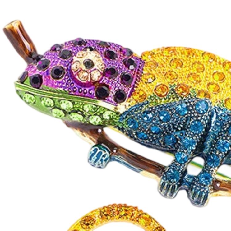 Vibrant Lizard Brooch 4 Color Optional Alloy Accessory Versatile Outfit Accent Badge Pin For Casual or Formal
