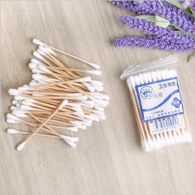 500/1200pcs/ Double Head Cotton Swab Women Makeup Bamboo Cotton Buds Eyeshaow Blending Tool For Salon Beauty Cleaning Tools