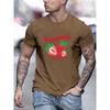 Print Mens T-Shirt Summer Breathable Casual T Shirts Trendy Crewneck New Tee Top Loose All-Match Man Streetwear
