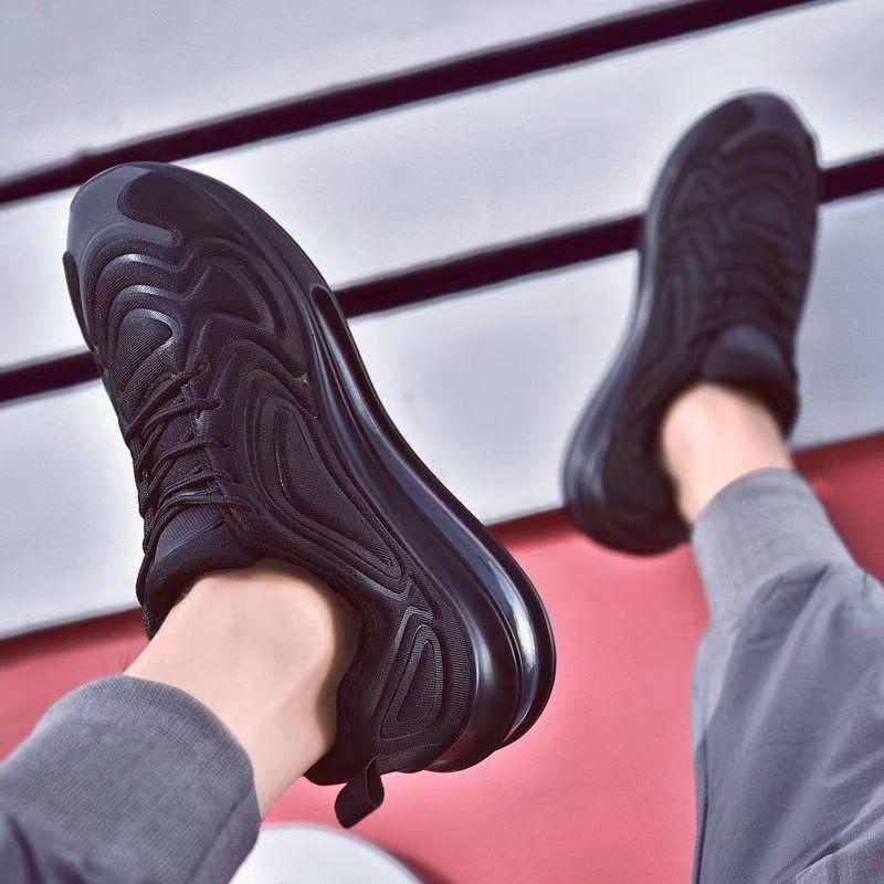 Men's Spring Air Cushion Running Shoes - Mesh Low-Top, Trendy Thick-Soled Casual Sports Sneakers