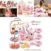 Charming Children's Tea Party Playset With Colorful Tin Tea Set And Sweet Treats