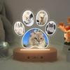 Women Personalized Dog Photo Night Light Custom Paw Collage LED Lamp Pet Memorial Gift For Dog Lover Dog Mothers Day