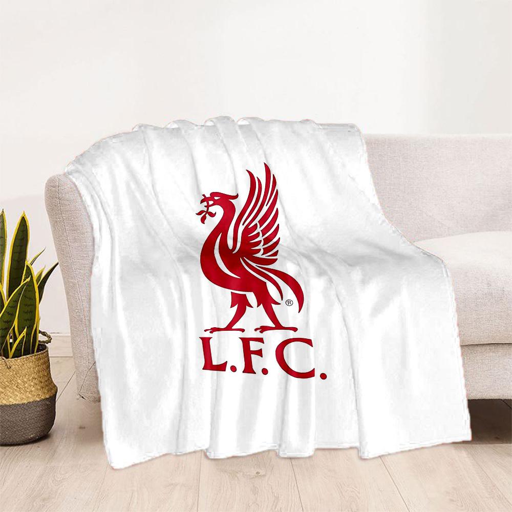 Liverpool Football Club Deken Warm Decor Geweldig Voor Kantoorstoel Bed Picknicks Vier Seizoenen Universeel Digitale Print