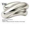 Decorative Alloy Brooch Minimalist Arched for Men Women, Golden Silver Lapel Solid Pin, Accessory Coats Dresses Suits Sweaters Daily Wear
