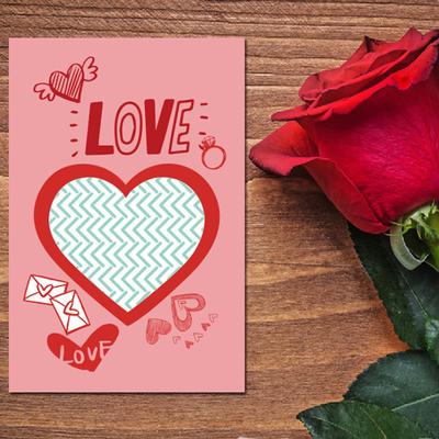 8 pezzi/set pratico biglietto di benedizione multicolore regalo accattivante tocco festivo cuore biglietti di auguri per coppia