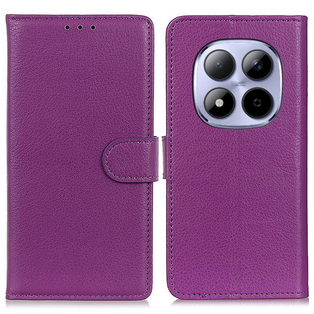 For Xiaomi Poco M8 Pro 5G/Redmi Note 15 Pro+ 5G (Global) Wallet Case PU Leather Phone Cover Litchi Texture