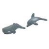 2PCS Whale Ornament Cute Whale Look Modern Style Whale Figurine Resin Ornament for Home Decoration Mini Garden Cake