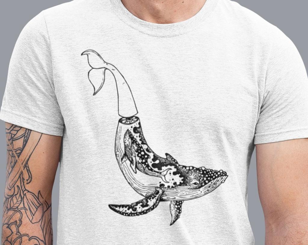 Graphic Whale T Shirt, Funny Pun Whale Tshirt Gift, T-shirt Ocean Shirt, Sea Oversized Tee, Gift for Christmas