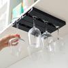 Wine Glass Rack Plastic Under Cabinet Stemware Wine Hanger Punch-Free Goblet Wine Glass Hanger