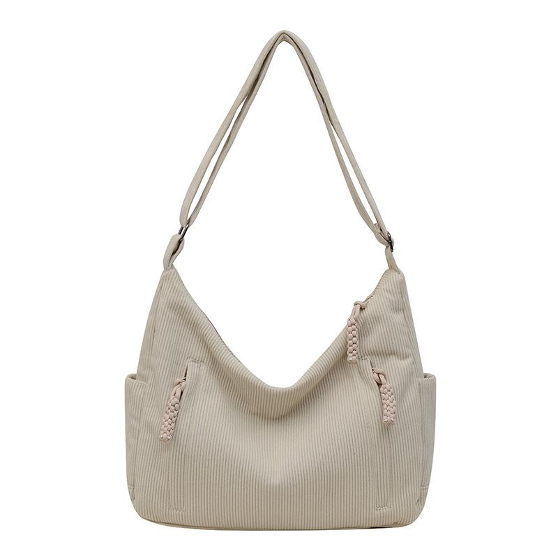 Cord Damen neuer Trend Pendelmode einfache Schulter Unterarm Umhängetasche lässiger Rucksack mit großer Kapazität Damen