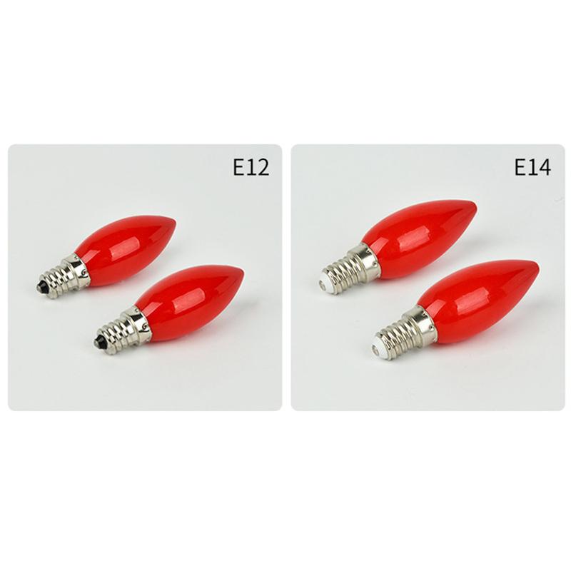 1Pc Led Altar Bulb E12/E14 Red Candle Buddha Lamp Temple Decorative Lamp