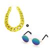 Cute Trendy And Pet Party Accessories Necklace With Sunglasses For Dogs And Cats