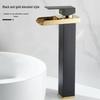 Handun Black Wide-Mouth Tall Basin Faucet