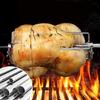 4 stycken mångsidiga rotisserie BBQ-gafflar i rostfritt stål för köttspett utomhus
