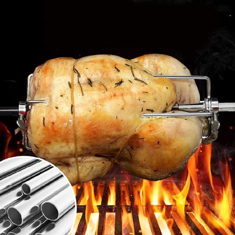 4 stycken mångsidiga rotisserie BBQ-gafflar i rostfritt stål för köttspett utomhus