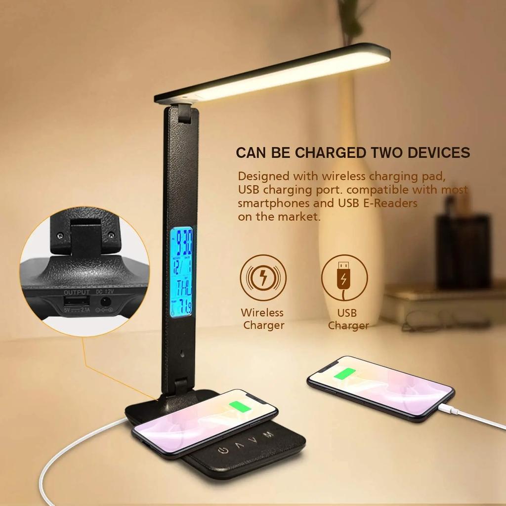New alarm clock, and USB charging port. Perfect for your home office or study space, this multifunctional lamp will help you sta