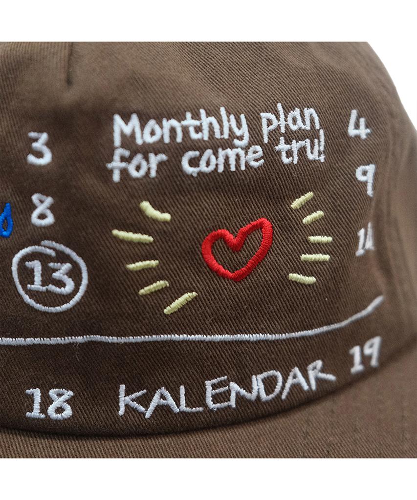 Kalenda Monthly Plan 5Pannel Cap - Brown