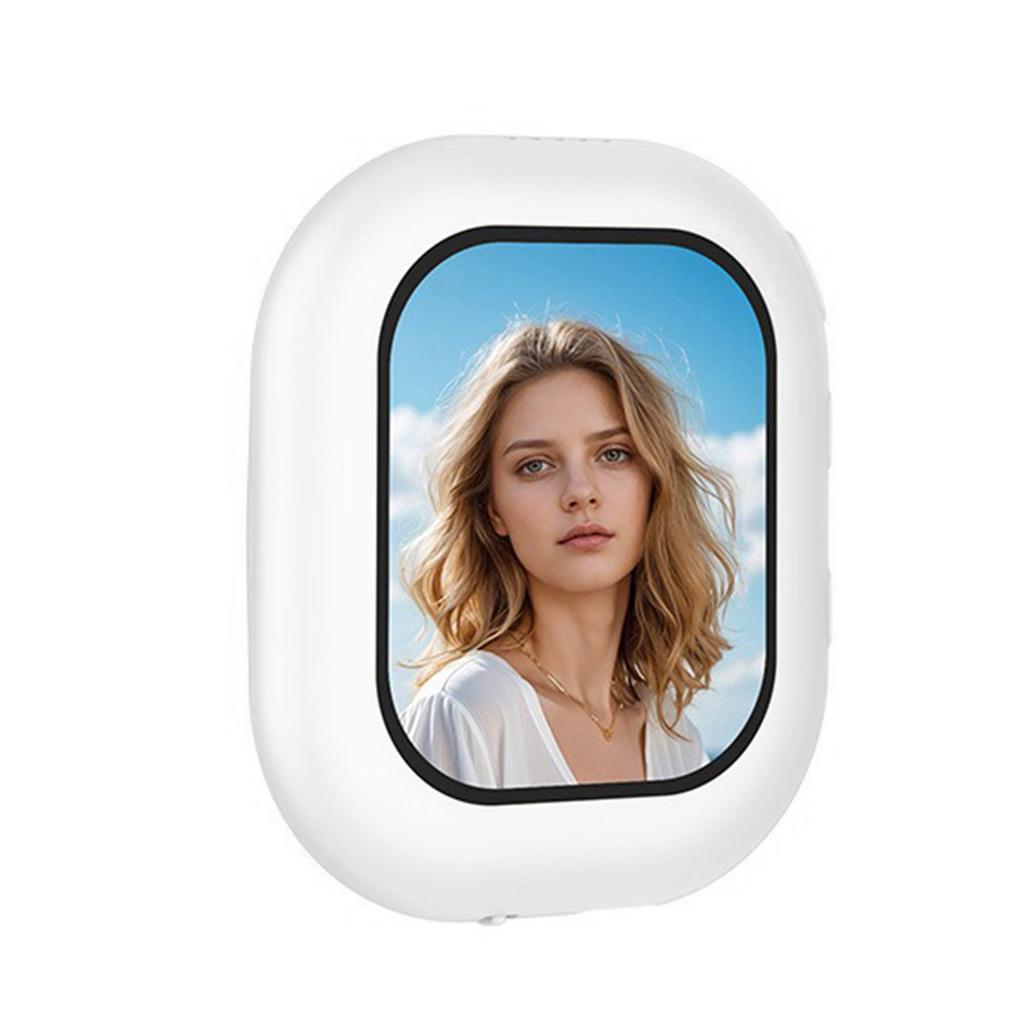 2.01 Inch Vlog Selfie Monitor Screen Magnetic Phone Back Camera Selfie Monitor for Live Streaming White