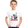 Evolutie van Judo Print Jongens T-shirt Zomer Nieuwe Mode Casual Korte Mouw Kinder T-shirt Baby Meisjes Kleding Kinderen TopsHKP402