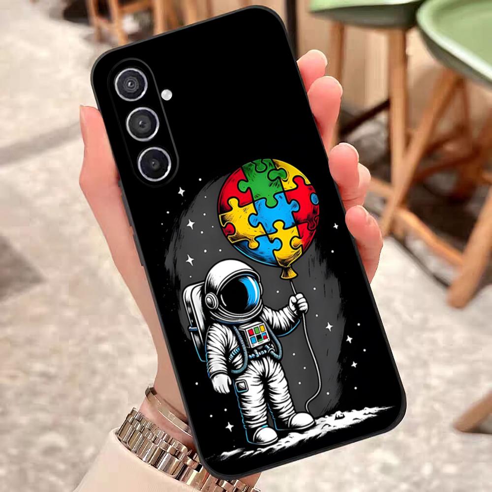 

Autism Support Puzzle Phone Case For Samsung S26 S25 Edge S24 S23 S22 S21 S20 Ultra Plus Fe Galaxy Silicon Cover Galaxy S23