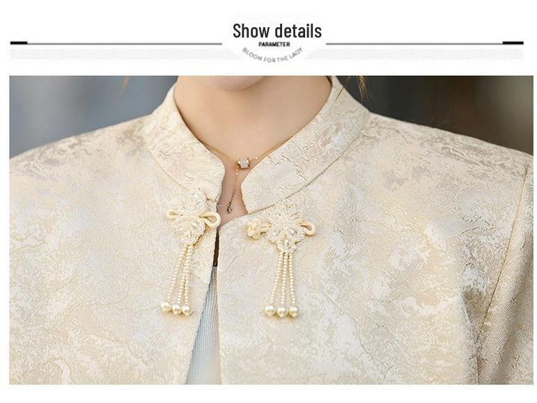 Women's Slim Korean Retro Short Jacket with Chinese Buttons - Spring/Autumn RX8941