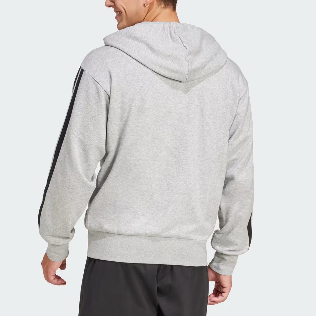 Adidas Essentials 3 Stripes French Terry Full Zip Hoodie Men's JE6338