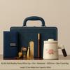 Ru Kiln Ceramic Tea Mug with Lid & Filter - Women's Personal Office Water Cup