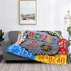 Route 66 Mother Road My Version Blankets Fleece Ultra-Soft Throw Blankets for Bedroom Sofa Bedspread for Living Room/Bedroom