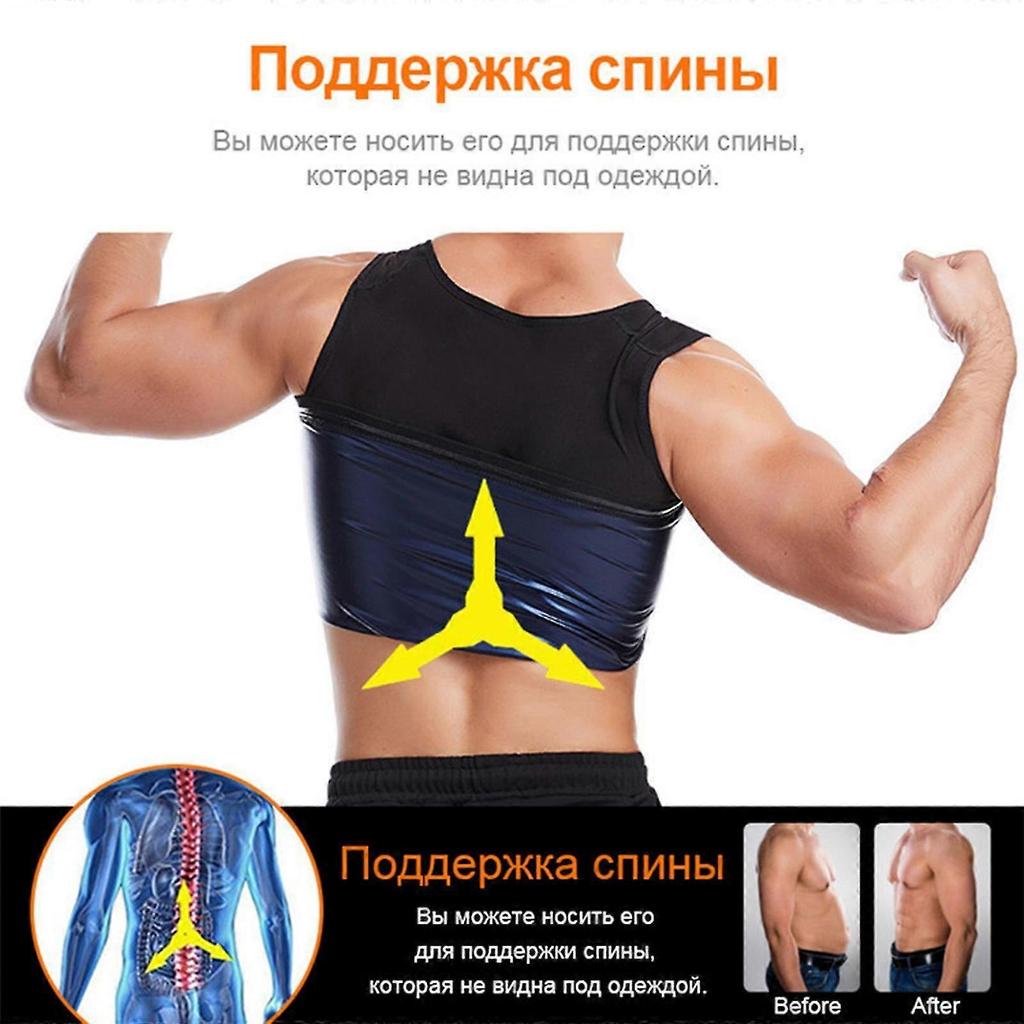 100% New Mens Compression Shirt Slimming Body Shaper Vest Workout Tank Tops Abs Abdomen Undershirts