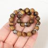 High-End Men's Tiger's Eye Stone Beaded Bracelet - European and American Fashion