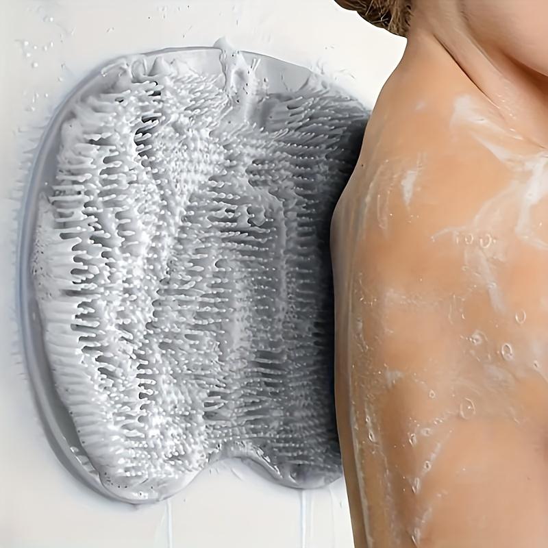 Exfoliační sprchová masáž Škrabka Koupelna Protiskluzová podložka do vany Masážní kartáč na záda Silikonový mycí prostředek na nohy Čištění těla Koupelový nástroj