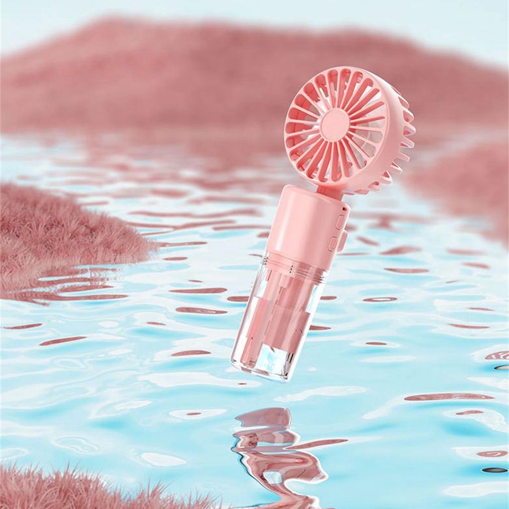 Portable Foldable Neck Fan Water Spray Fan Handheld Fan Rechargeable Fan Misting Humidifier Fan Desktop Fan Plastic Fans