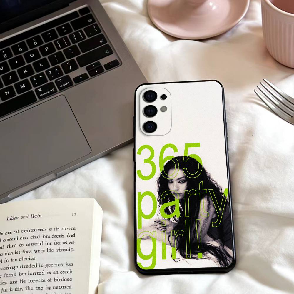 

Charli XCX Brat Phone Case For Samsung S25,24,23,22,30,21,10,9,Ultra,Plus,Lite,FE,4,5 G Soft Black Case Samsung S21Ultra