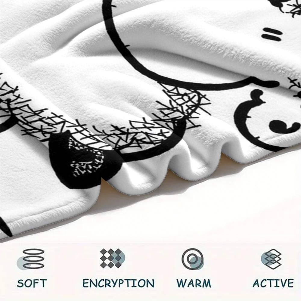 1PC Custom Name sheepworld Patterned Flannel Blanket Suitable For All Seasons for Home Decor Warmth and Comfort Gifts Holiday Present
