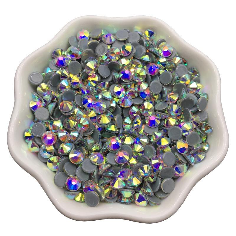 High Quality Ss10 Ss20 Strong Glue Crystal AB Hot Fix Rhinestones