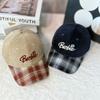 25 early autumn new double-color letter embroidery versatile baseball cap women's soft top casual trendy brand cap