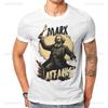 Das Große Marx greift an T-Shirt Vintage Herren Grafik Teenager T-Shirts Oberteile Locker Baumwolle Rundhals T-Sh