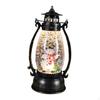 Christmas Lighted Lantern Night Light Snow Globe Ornaments Up Twinkle for Xmas Fireplace