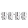4PCS AN8 3 4in Male Thread Billet Aluminum Alloy Car Thread Connectors Weld In Pipe Fitting