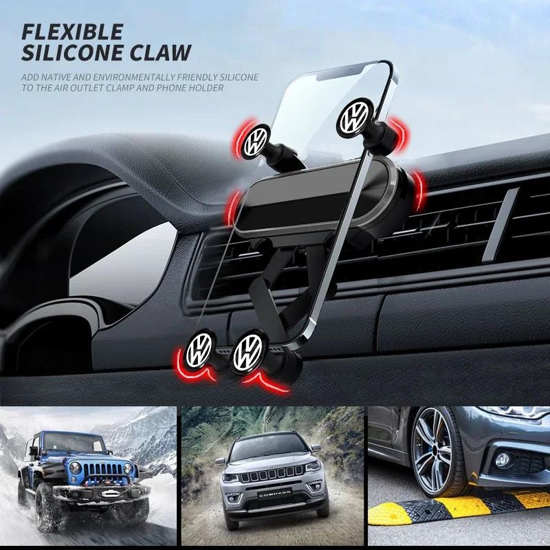 For VOLKSWAGEN VW Car Mobile Phone Holder Air Outlet Clip GPS Gravity Navigation Bracket Mount Stand For Volkswagen Golf Polo Pa