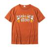 Happy New Beers New Year NYE Party Funny New Years Eve TShirt Cotton Tops Tees For Unisex Printed On T Shirt Custom Coupons