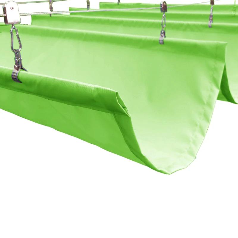 Waterproof Outdoor Retractable Awning Garden Pergola Telescopic Wave Sunshade Nets Gazebos Shading Sail Yard Sunblock Tarpaulin