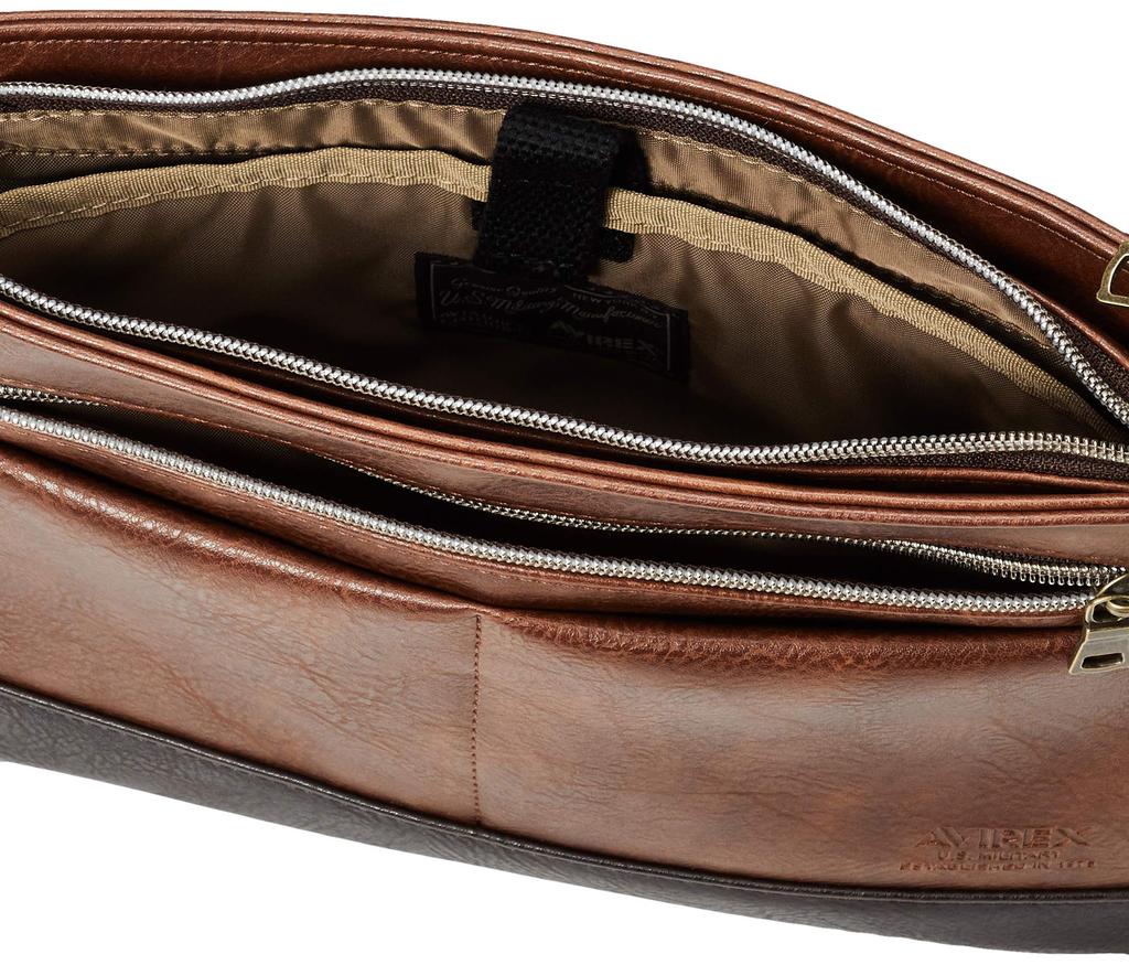 Vintage Sacoche Shoulder Bag AX2030 Camel [Avirex]