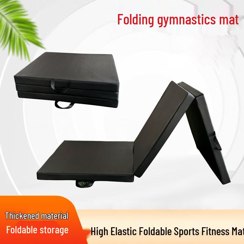 Faltbare Leder-Gymnastik- und Yogamatte
