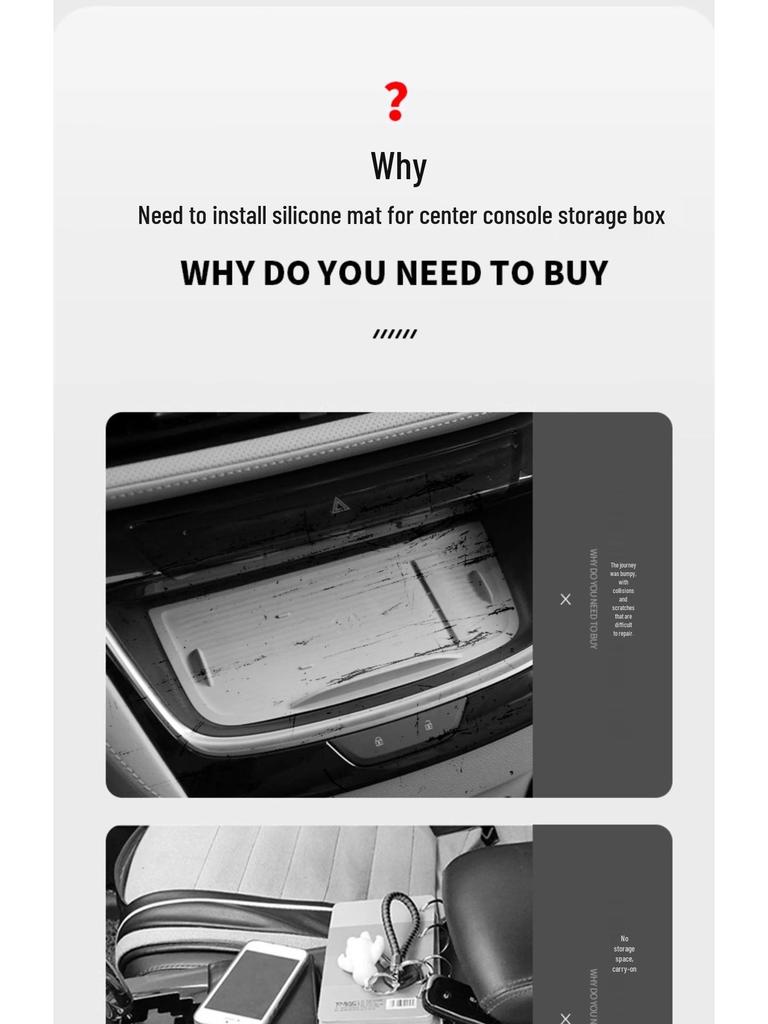 Buick GL8 New Energy Wireless Charging Pad & Console Storage Box for Zun ES/PHEV Modification