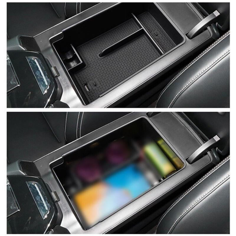 Caixa de armazenamento de apoio de braço central automotivo preto, recipiente, bandeja de luvas para Haval H6 2021 - 2024, acessórios de reforma de interior de plástico