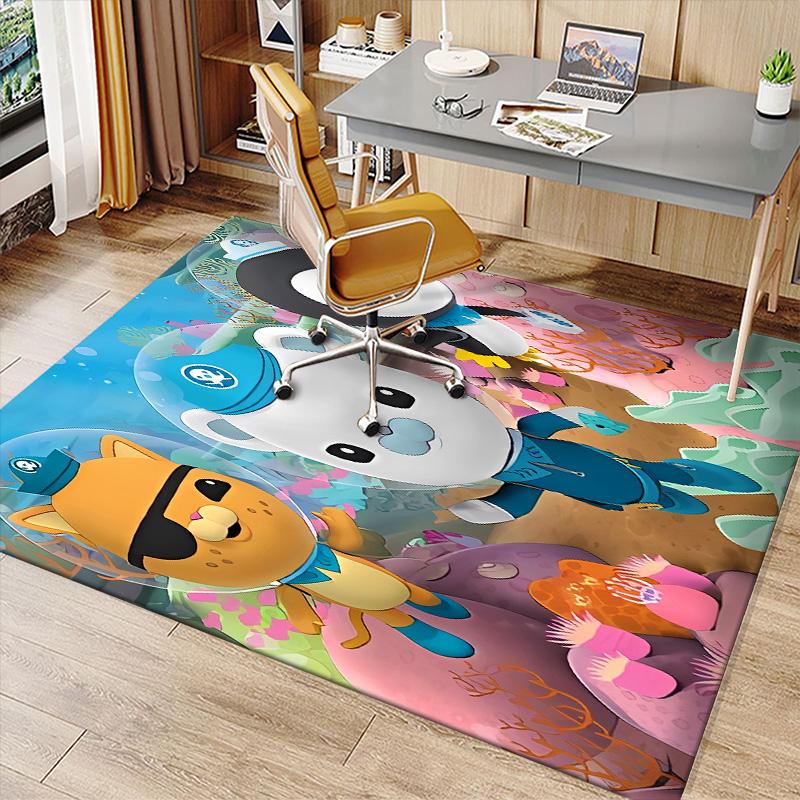 The Octonauts2 Printed Absorbent Washable Carpet, Non-Slip Bathroom Mats, Kitchen Rugs, Yoga Mat,Living Room Entrance, Camping Picnic Rugs