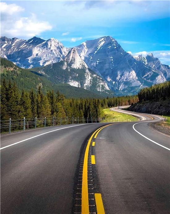 Ruopoty Oil Painting Digital Highway Art Unique Gift Hand-Painted Digital Landscape Painting Living Room Decoration