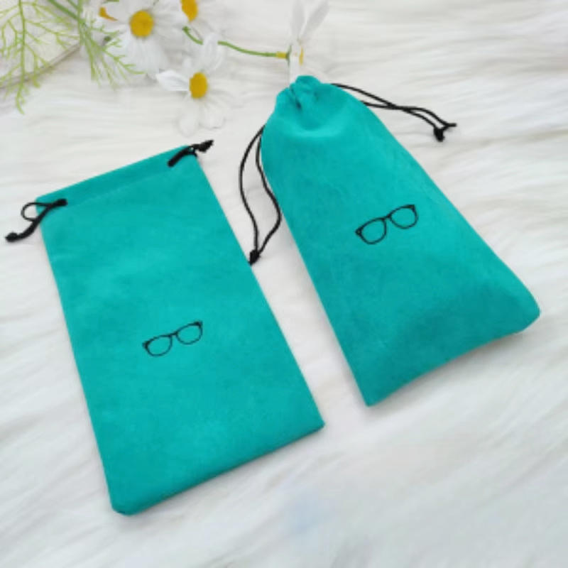 Soft Glasses Bag Drawstring Dustproof Sunglasses Case Pocket Spectacles Cloth Pouch Eyewear Accessories 10PCS